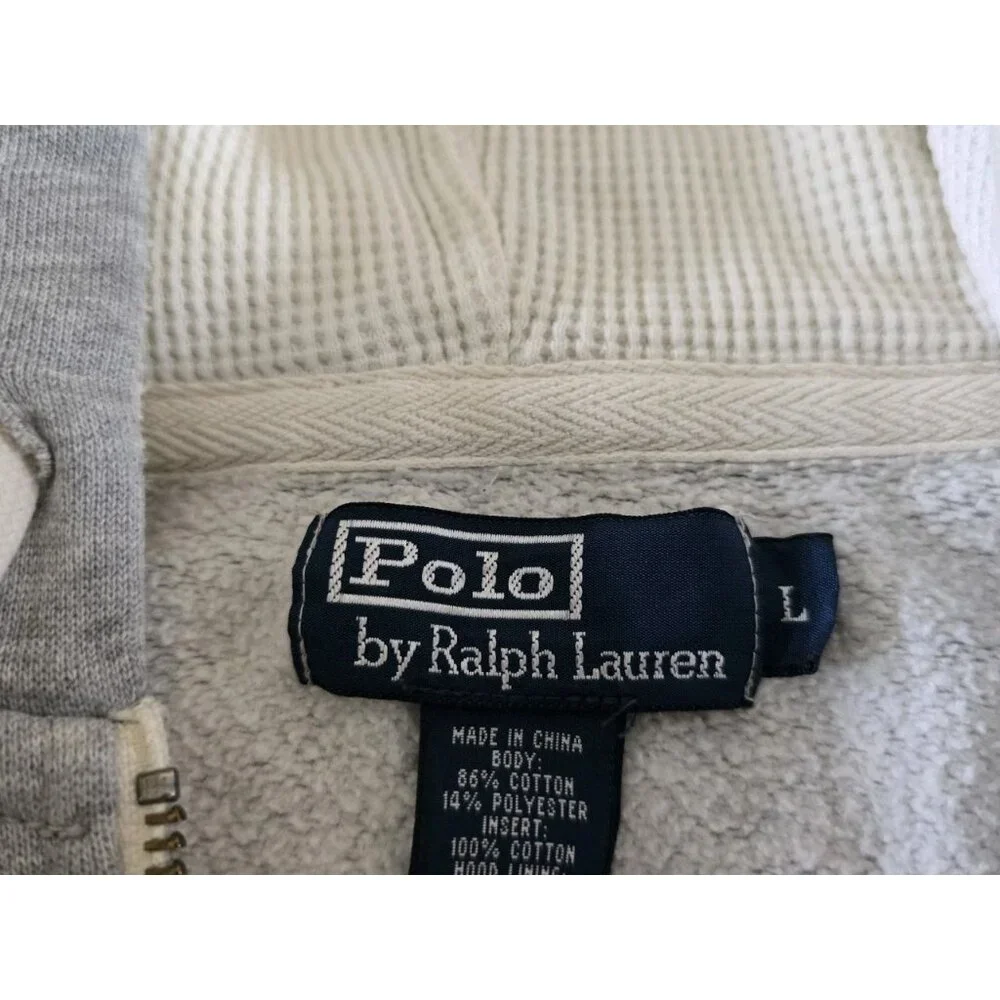 Vintage Polo Ralph Lauren‎ Hoodie Y2K Streetwear Long Sleeve Size Large